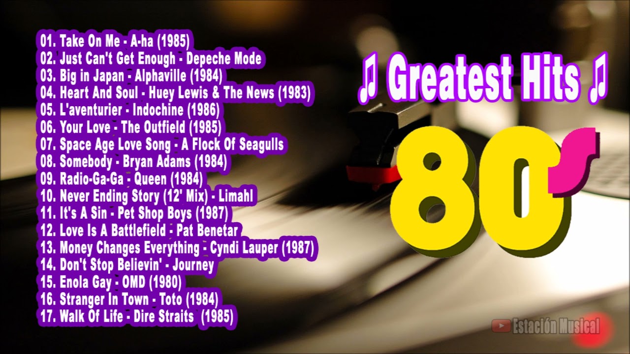 videos de musica de los 80 en ingles